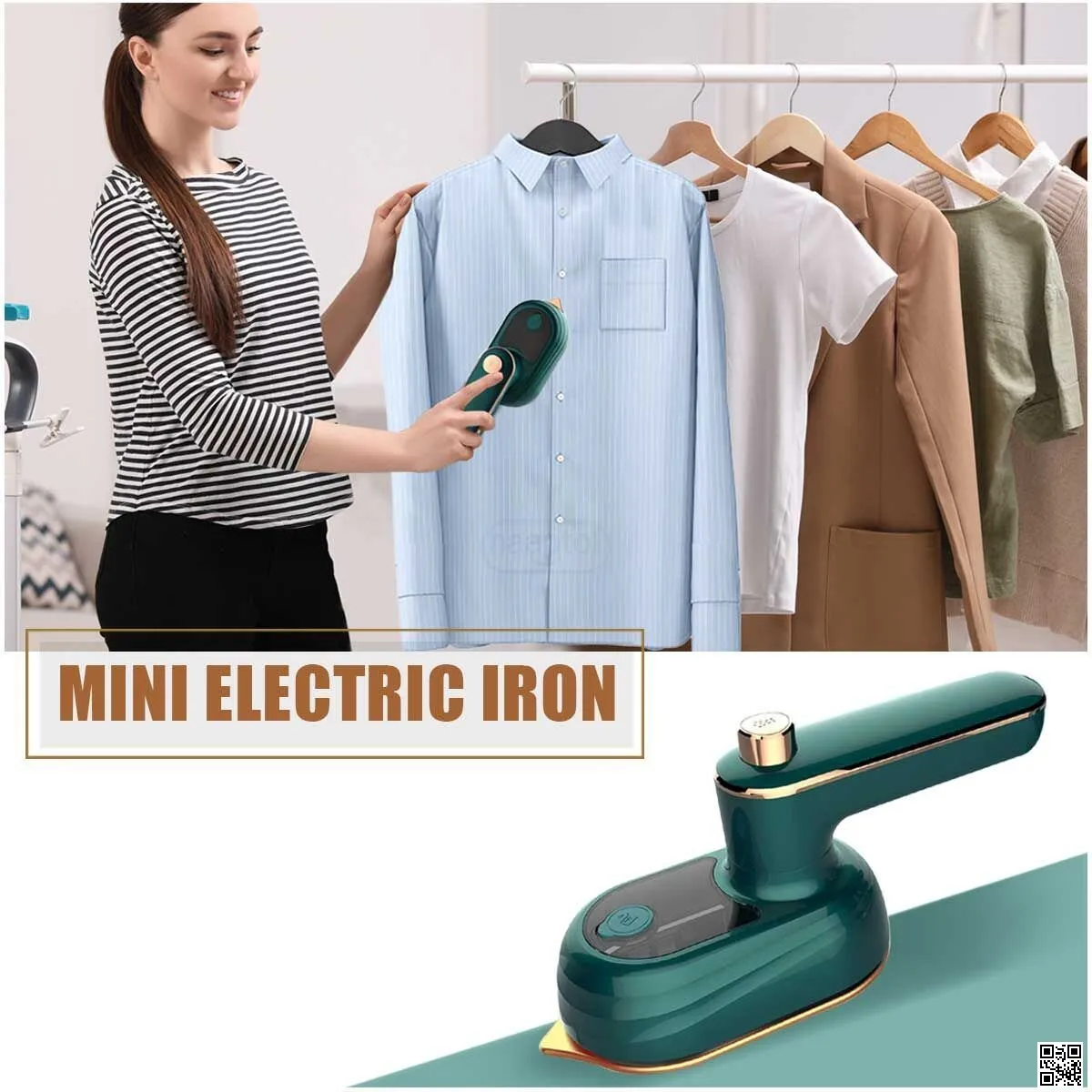 Mini Micro Steam Iron Machine with Spray
