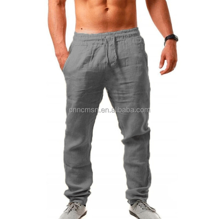 Cotton Narrow Fit Pajama for Men White Color